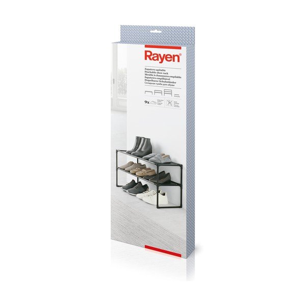 Sivi metalni stalak za cipele – Rayen-image-4