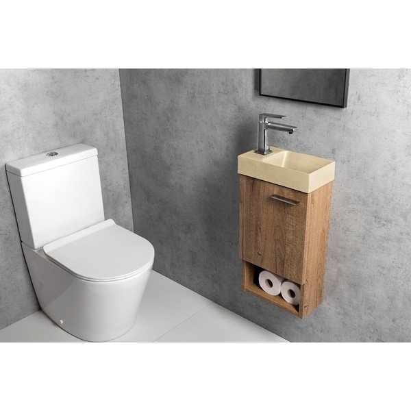 Krem betonski umivaonik za WC 31x17 cm Piccolino – Sapho-image-4