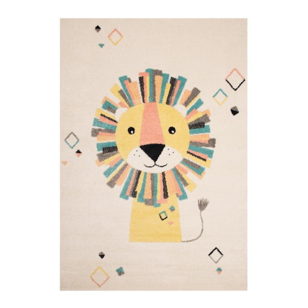 Bež krem dječji smeđi tepih Zala Living Lion, 120 x 170 cm