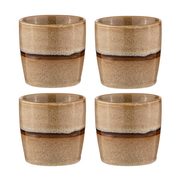 Svjetlo smeđe porculanske šalice u setu 4 kom za espresso 350 ml Haven – Ladelle