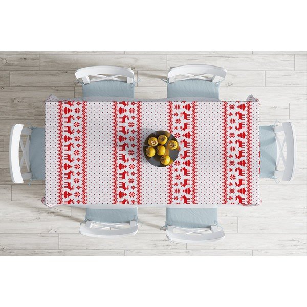 Božićni stolnjak s dodatkom pamuka Minimalističke navlake za jastuke Xmass Knit, 140 x 180 cm-image-1