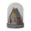 Smeđi svjetlosni ukras s božićnim motivom ø 12,5 cm Kupol – Star Trading