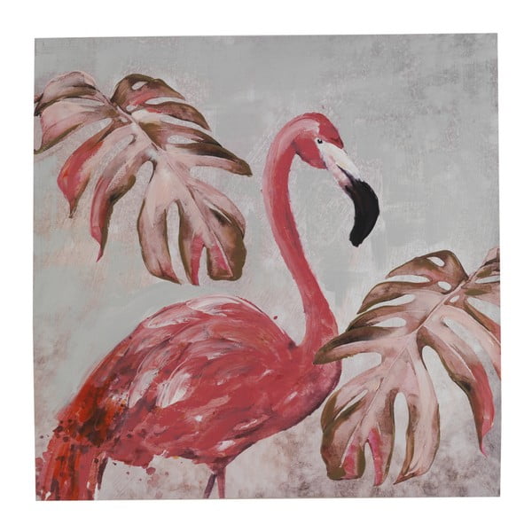 Zidna slika na platnu Guske moderni stil Flamingo Uno Cubico, 100 x 100 cm
