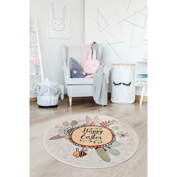 Dječji tepih protiv klizanja Conceptum Hypnose Baby Rabbit, ø 140 cm-image-1