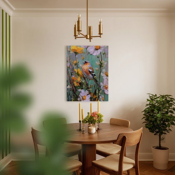 Tiskana slika s okvirom 60x80 cm Fringilla – Styler-image-2