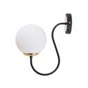 Crno-bijela zidna lampa ø 15 cm Oslo – Squid Lighting