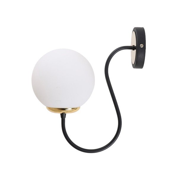 Crno-bijela zidna lampa ø 15 cm Oslo – Squid Lighting