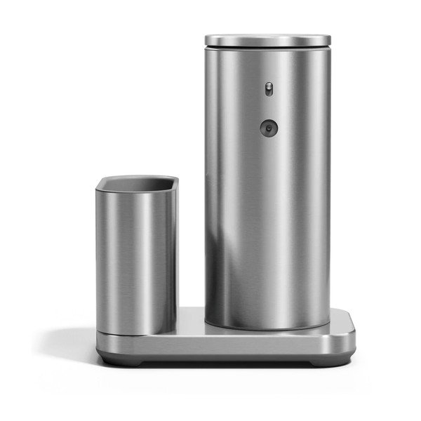 Metalni automatski držač za deterdžente u srebrnoj boji – simplehuman-image-3