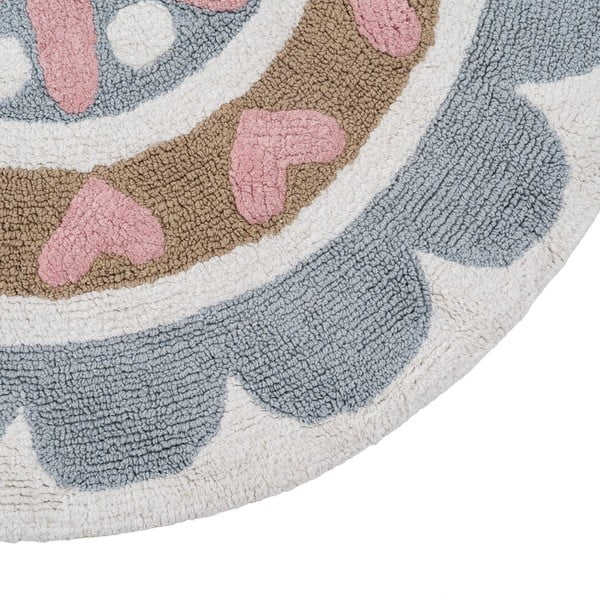 Pamučni dječji tepih ø 100 cm Flower – Ixia-image-4