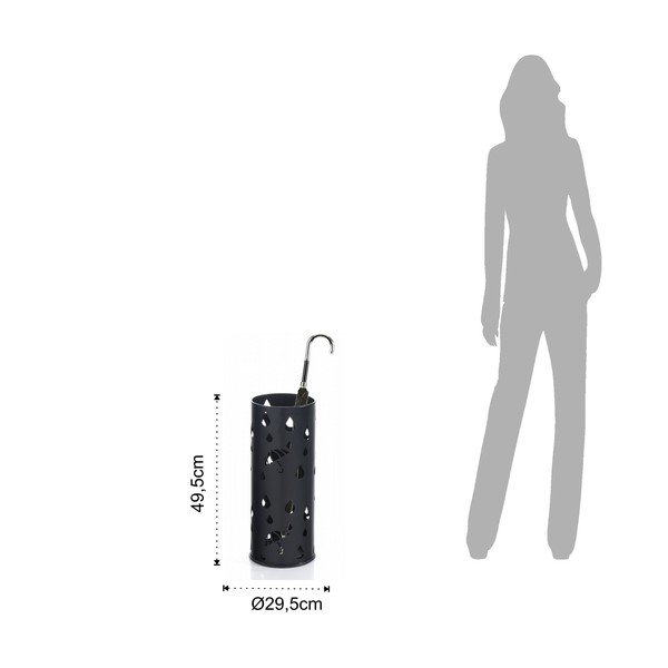 Crni stalak za kišobrane Tomasucci Dew-image-3
