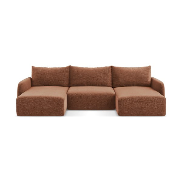 Ciglasta sklopiva/s prostorom za odlaganje kutna garnitura Kalena – Makamii