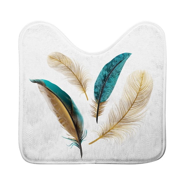 Bijela kupaonska prostirka za WC 45x45 cm Plumiss – douceur d'intérieur