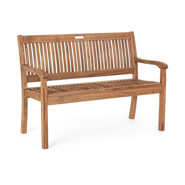 Vrtna klupa od masivnog drveta u prirodnoj boji Noemi – Bizzotto-image-2