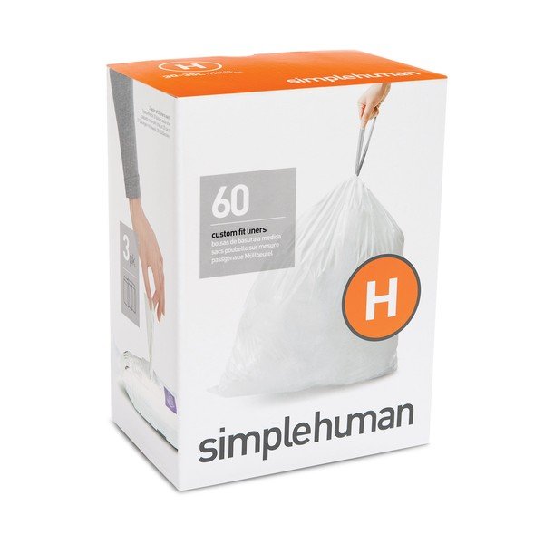 S trakom za zatezanje vreće za smeće 60 kom 35 l H – simplehuman