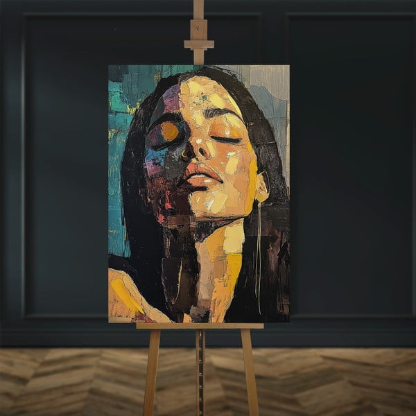 Slika s ručno oslikanim elementima 70x100 cm Vivian – Styler-image-4