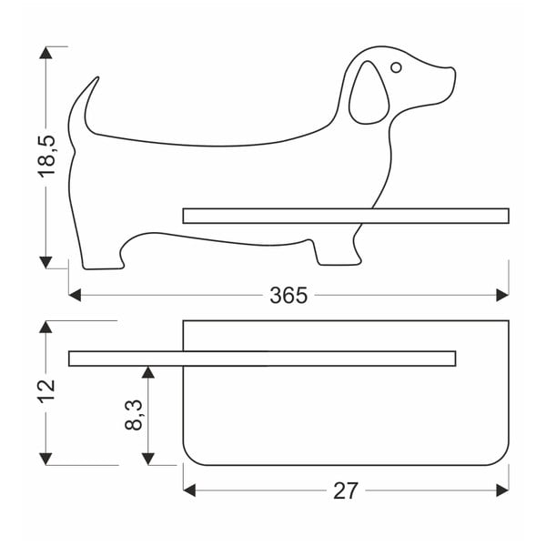 Crna dječja svjetiljka Dog - Candellux Lighting-image-4