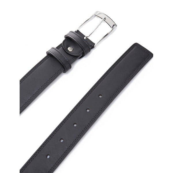 Kožni remen Elegant Black, 130 cm-image-2