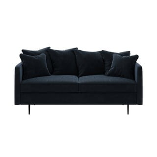 Tamnoplavi baršunasti kauč Ghado Esme, 176 cm