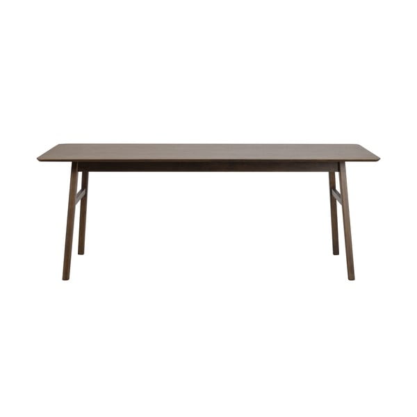 Smeđi blagovaonski stol od hrastovine Rowico Nagano, 205 x 95 cm