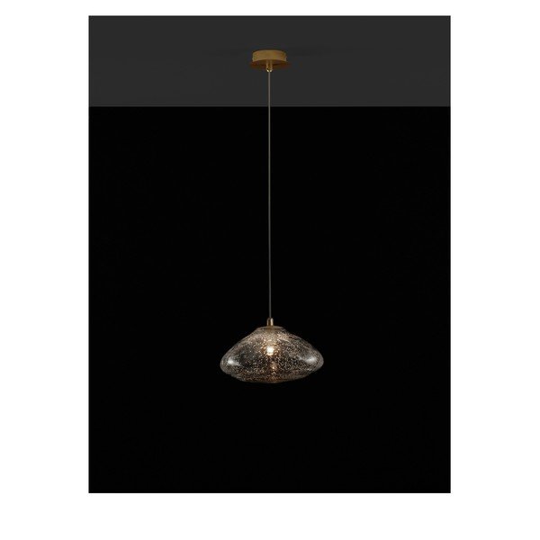 Mjedena staklena viseća svjetiljka ø 26 cm King – Nova Luce-image-2