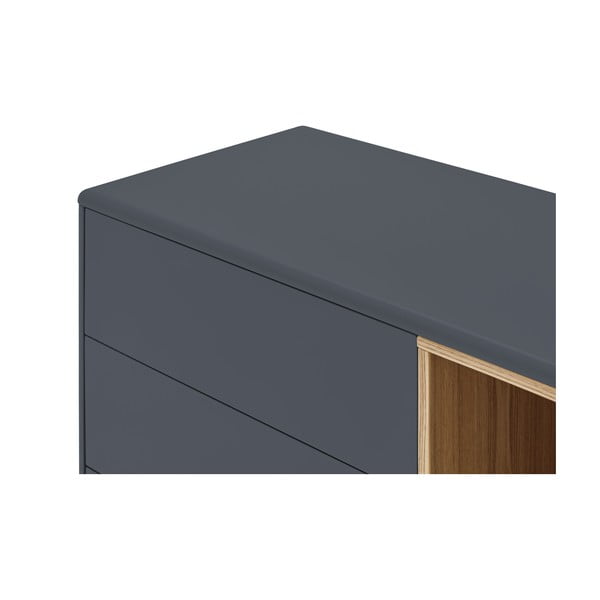 Tamno siva niska komoda 180x76 cm Corvo - Teulat-image-1
