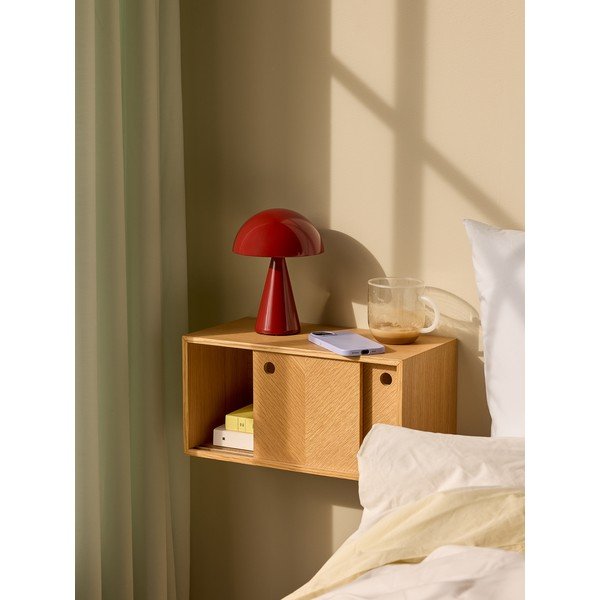 Zidna polica od hrastovine Hübsch Herringbone-image-2