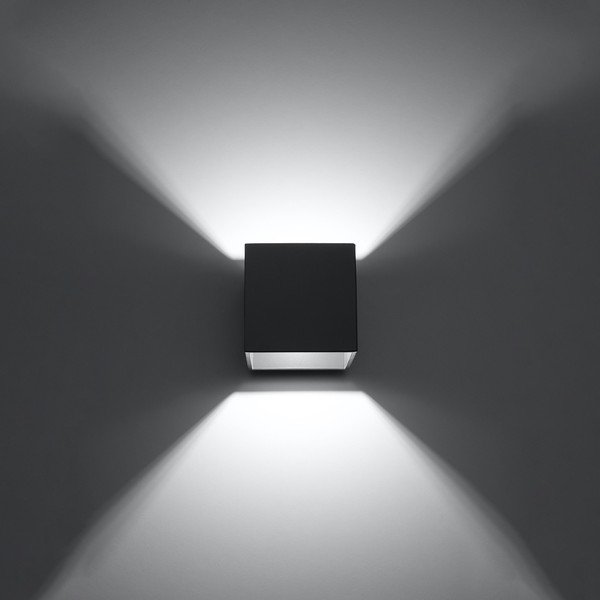 Tamno siva zidna lampa Geo – Sollux-image-3