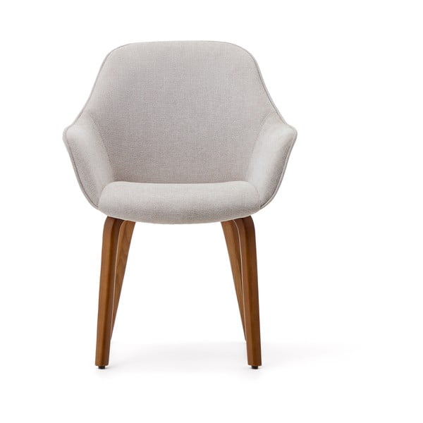 Bež podstavljena blagovaonska stolica Aleli – Kave Home-image-4