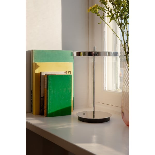 LED stolna lampa s mogućnosti zatamnjivanja u srebrnoj boji s metalnim sjenilom (visina 31 cm) Asteria Move – UMAGE-image-4