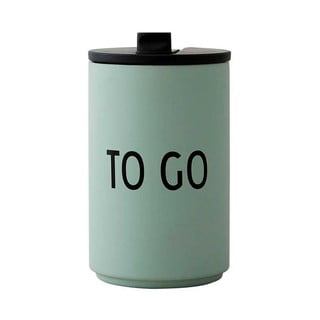 Zelena putna   šalica Design Letters To Go, 350 ml
