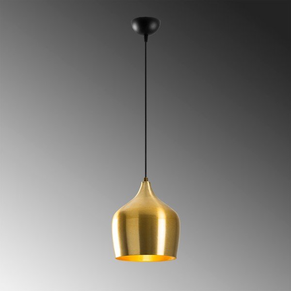 Viseća svjetiljka u zlatnoj boji s metalnim sjenilom ø 22 cm Dodo – Opviq lights-image-4