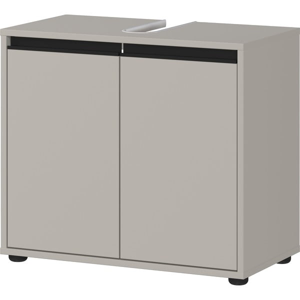 Sivi ormarić za ispod umivaonika 63x55 cm Lemont – Germania-image-2
