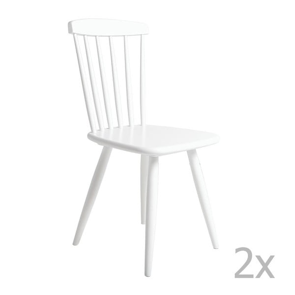 Set od 2 bijele stolice za blagovanje Marckeric Jade