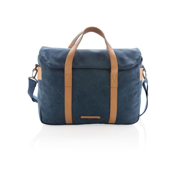 Plava platnena torba za laptop 15,6'' XD Design Collection, 16 l-image-1