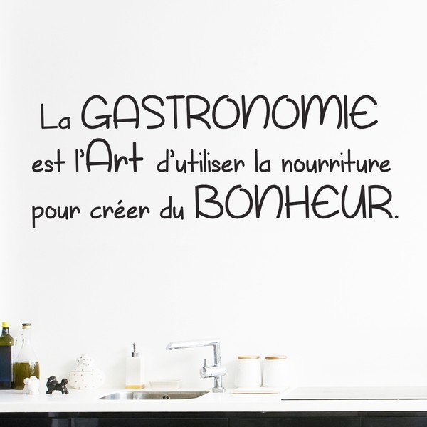 Crna naljepnica Ambiance Quote La Gastronomy-image-1