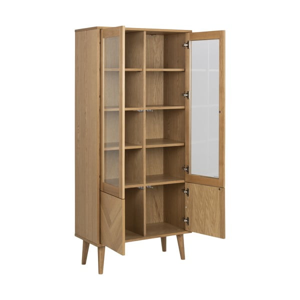 Vitrina u dekoru hrasta 80x178 cm Nagano - Actona-image-3