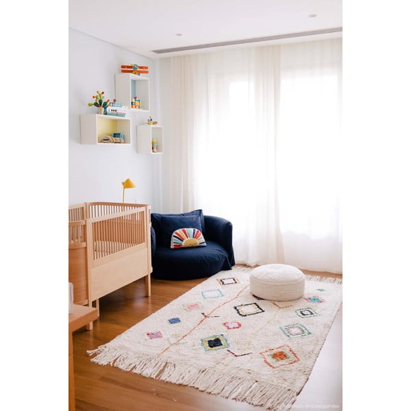 Krem periv/ručno rađen pamučan tepih 140x200 cm Kaarol – Lorena Canals-image-1