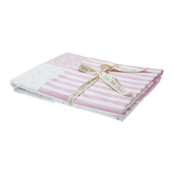 Ružičasta pamučna posteljina za bebe s krevetom za jednu osobu Mike &amp; Co. NEW YORK Carino, 90 x 120 cm-image-2