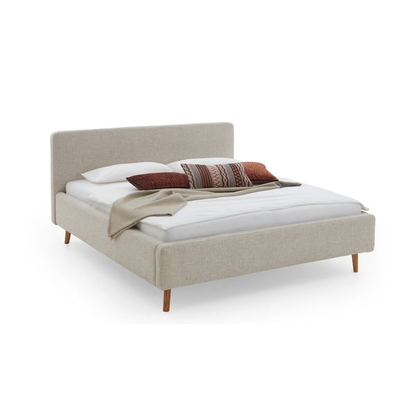 Bež tapecirani bračni krevet bez podnice 140x200 cm Mattis – Meise Möbel-image-4