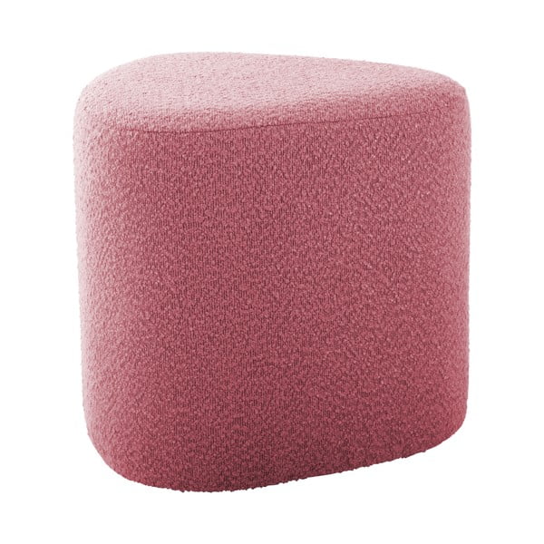 Ružičasti tabure od bouclé tkanine Ada – Leitmotiv
