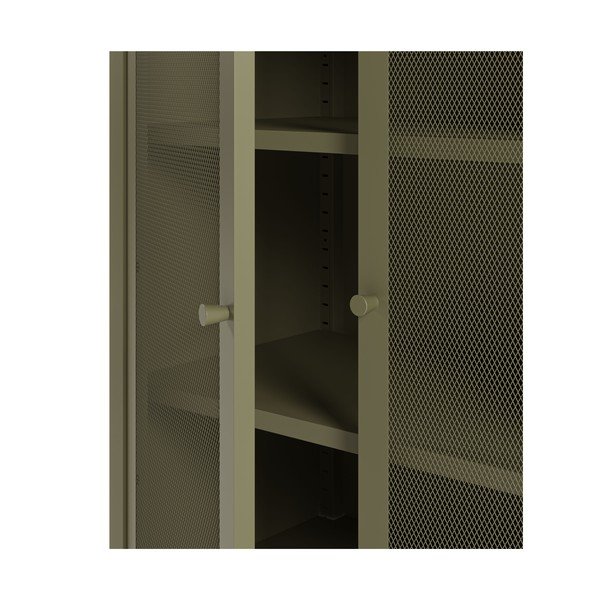 Zeleni metalni ormarić 70x100x40 cm Fayna – Marckeric-image-4