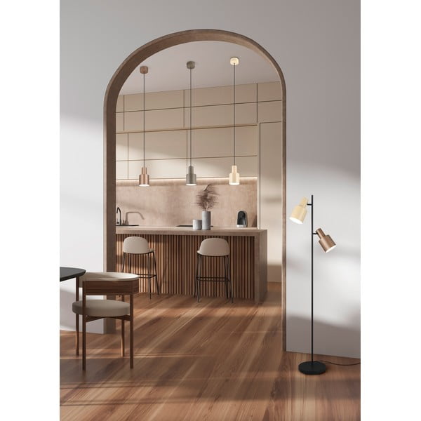 Žuta  viseća svjetiljka s metalnim sjenilom ø 12 cm Agudo – Trio-image-1