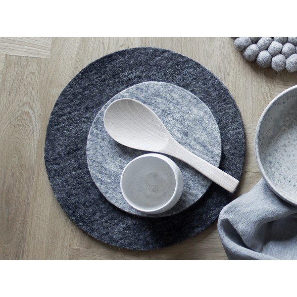 Antracit filcani vuneni podmetač Wooldot Felt Coaster, ⌀ 30 cm-image-1