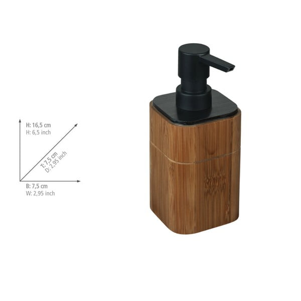 Smeđi set pribora za kupaonicu od bambusa Serro – Wenko-image-4