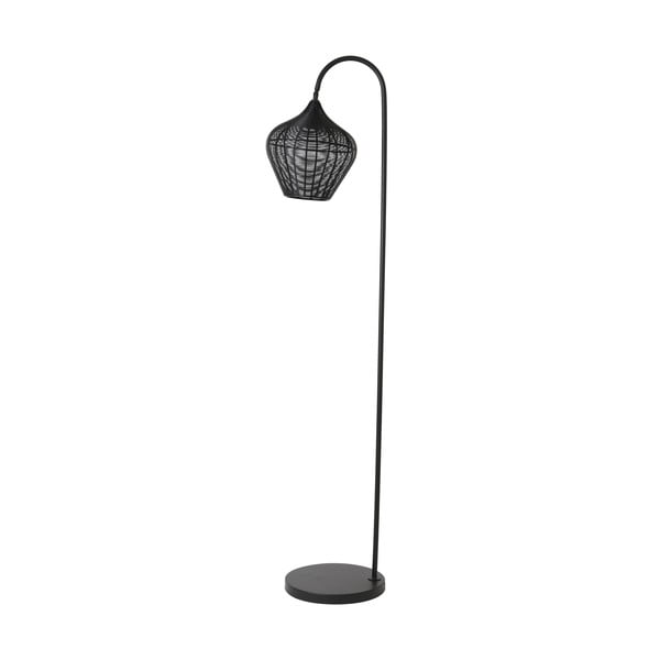 Crna podna lampa (visina 160 cm) Alvaro - Light & Living
