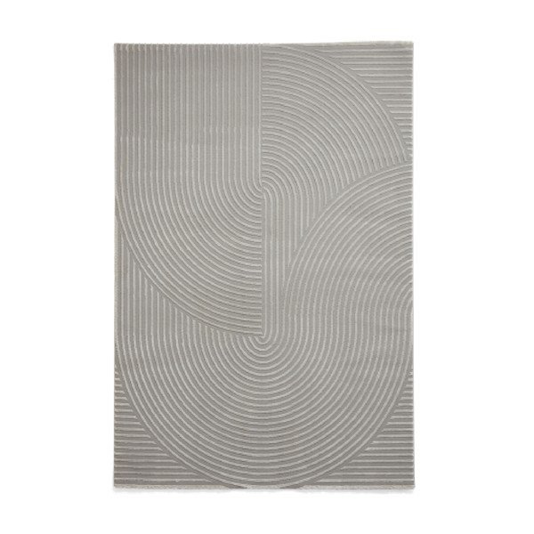 Svijetlo sivi periv tepih od recikliranih vlakna 120x170 cm Flores – Think Rugs