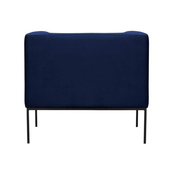 Tamnoplava baršunasta fotelja Windsor & Co Sofas Neptune-image-4