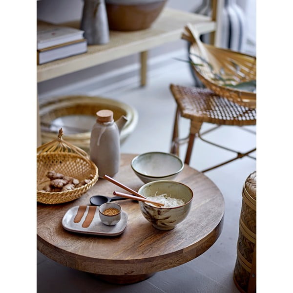 Bež-bijela keramička boca s čepom Bloomingville Masami, 600 ml-image-1