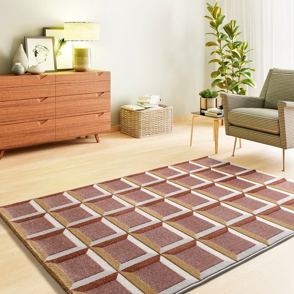 Tepih boje terakote 80x150 cm Amara – Universal-image-1