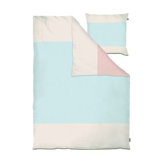 Svijetlo plava posteljina za krevet za jednu osobu/za produženi krevet od pamučnog perkala 140x220 cm Colore – Mette Ditmer Denmark